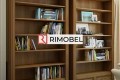 Домашний мини-кабинет с книжными шкафами Полки la comanda chisinau