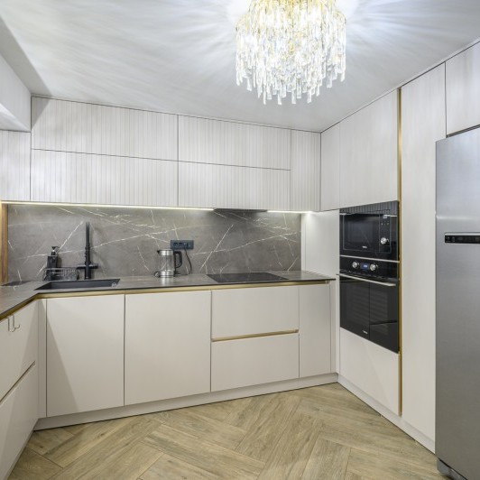 Bucătărie modernă, mun. Chișinău, s. Dumbrava, str. Frumoasa, 3A Bucătării moderne la comanda chisinau