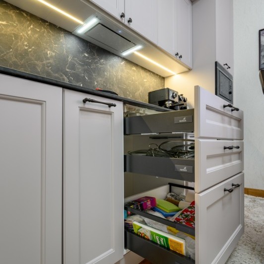 Bucătărie neoclasică, mun. Chișinău, Colonița, str. Fîntînilor, 18 Bucătării Neoclasice la comanda