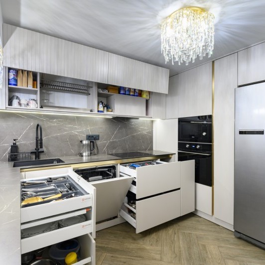 Bucătărie modernă, mun. Chișinău, s. Dumbrava, str. Frumoasa, 3A Bucătării moderne mobila